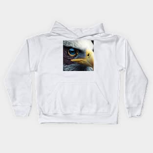 USA, Bald Eagle, America, American Flag, Kids Hoodie